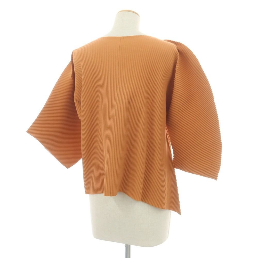 ミー イッセイミヤケ me ISSEY MIYAKE 秋冬 プリーツ加工 カーディガン ライトブラウン サイズ表記なし M位 レディース