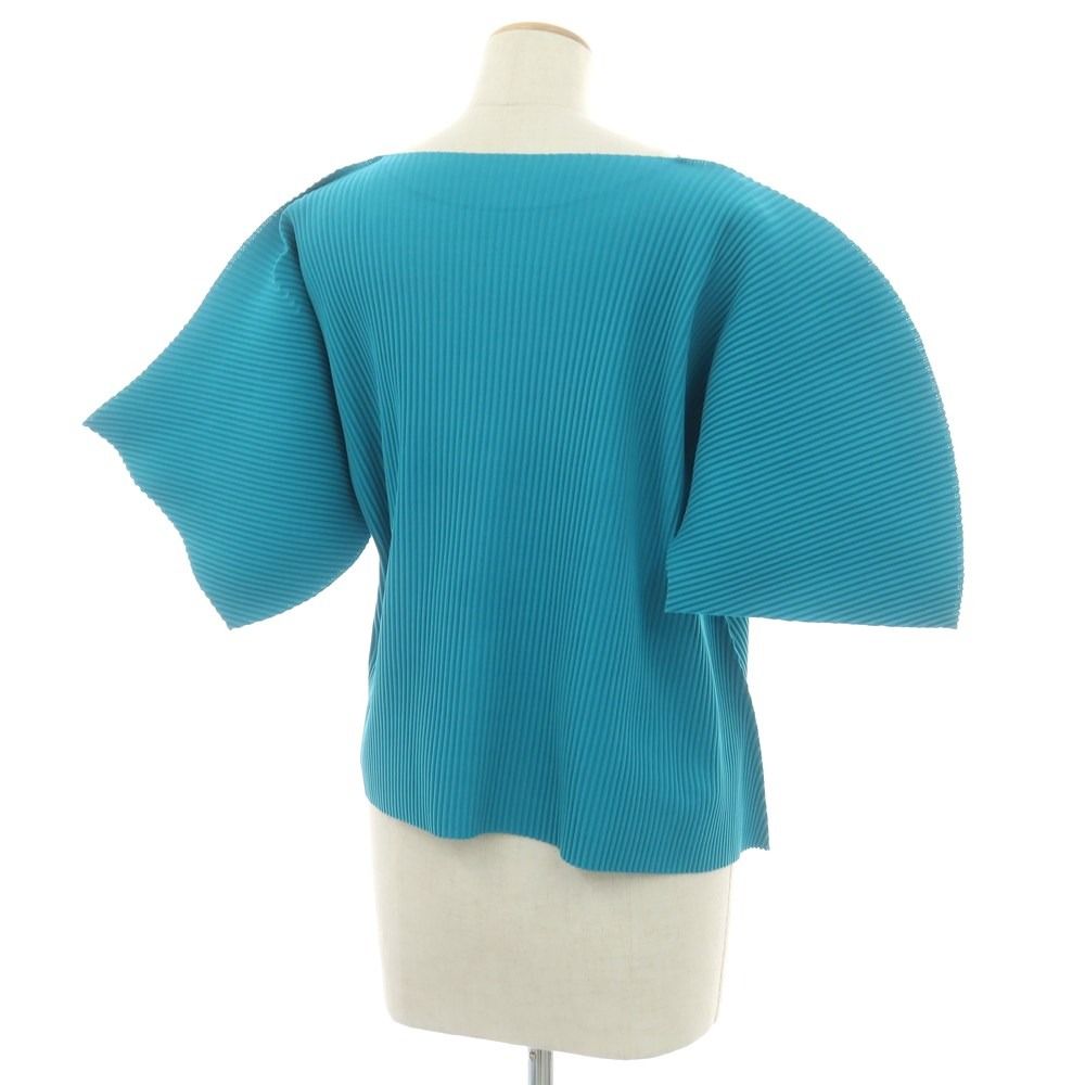 ミー イッセイミヤケ me ISSEY MIYAKE 秋冬 プリーツ加工 その他カットソー ターコイズ サイズ表記なし M位 レディース