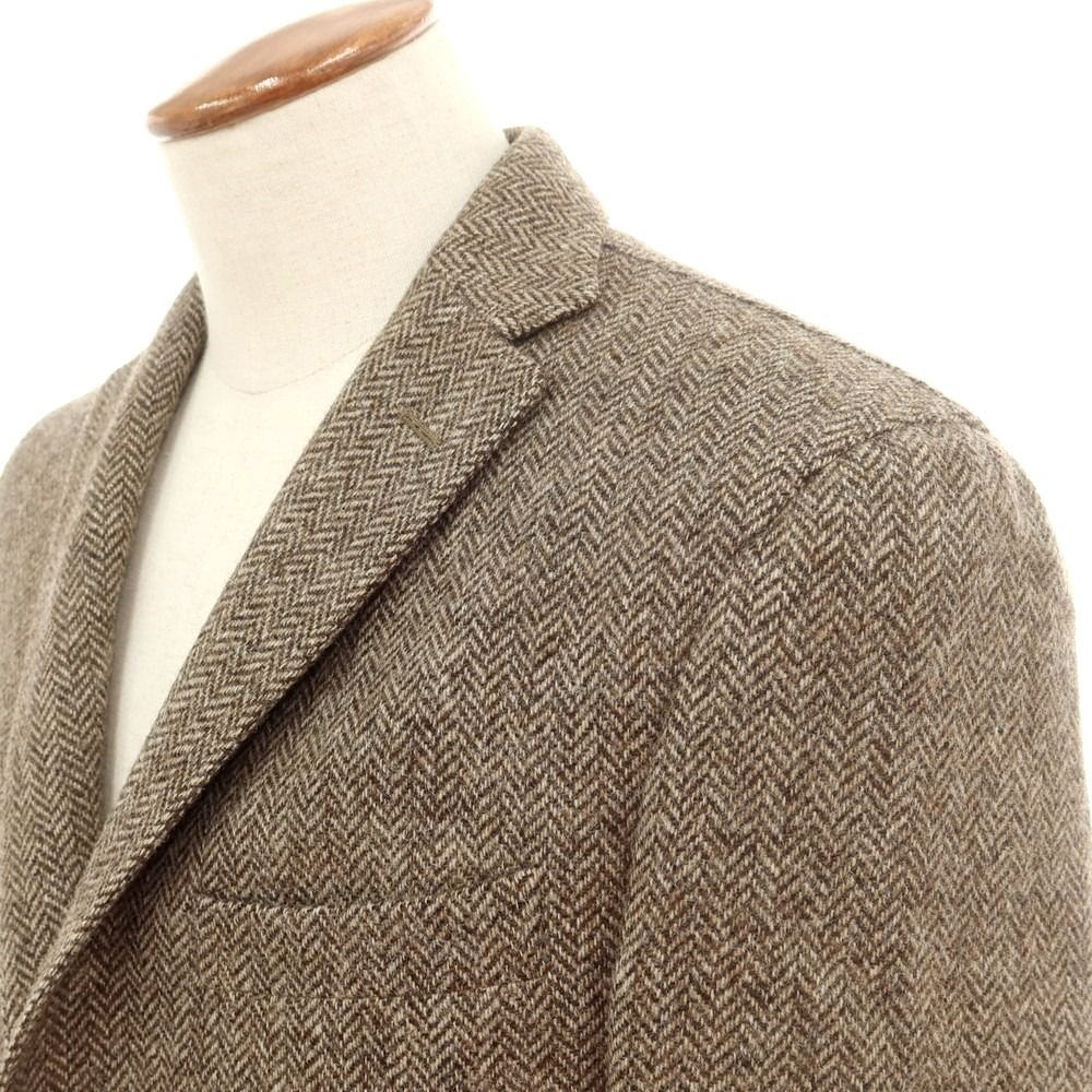 ボリオリ BOGLIOLI DOVER ウール カジュアルジャケット ブラウン サイズ48 メンズ