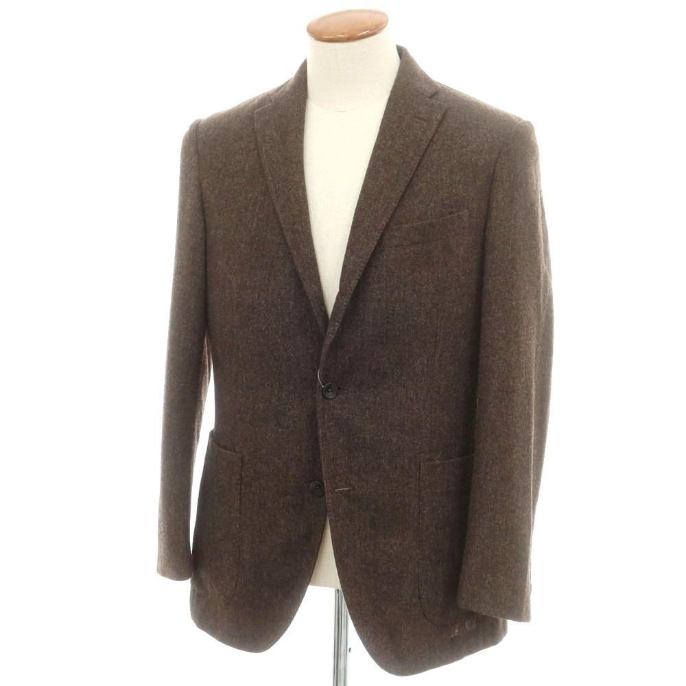 ボリオリ BOGLIOLI DOVER ウール テーラードジャケット ブラウン サイズ48 メンズ