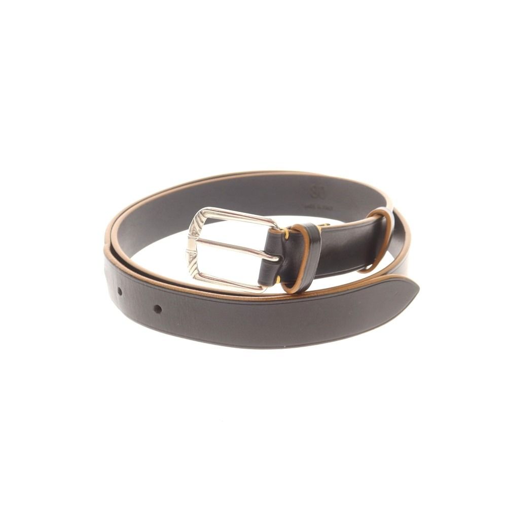 【】イルミーチョ il micio レザー ベルト ブラック【サイズ80】【メンズ】