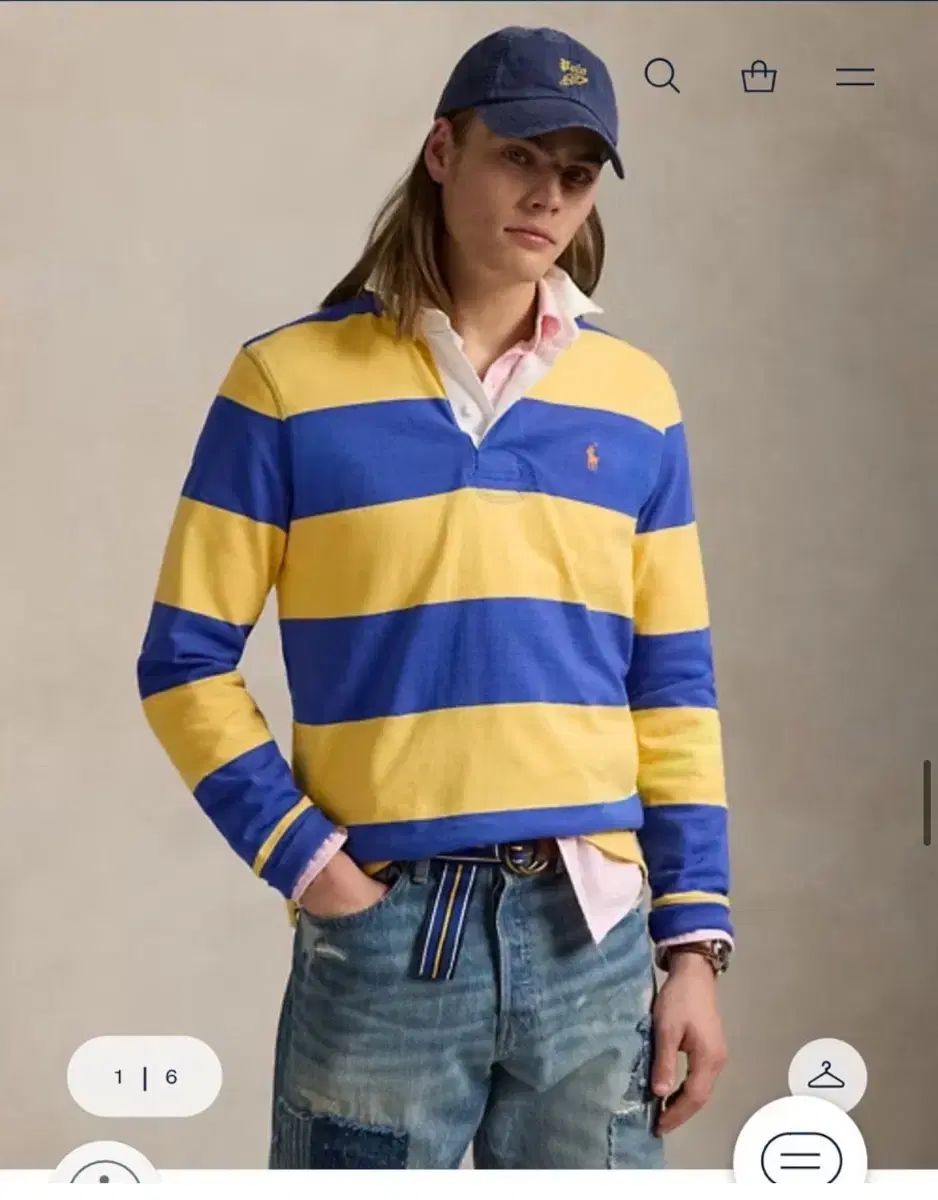 ポロ メンズ アイコニック ラグビーシャツ L 正規