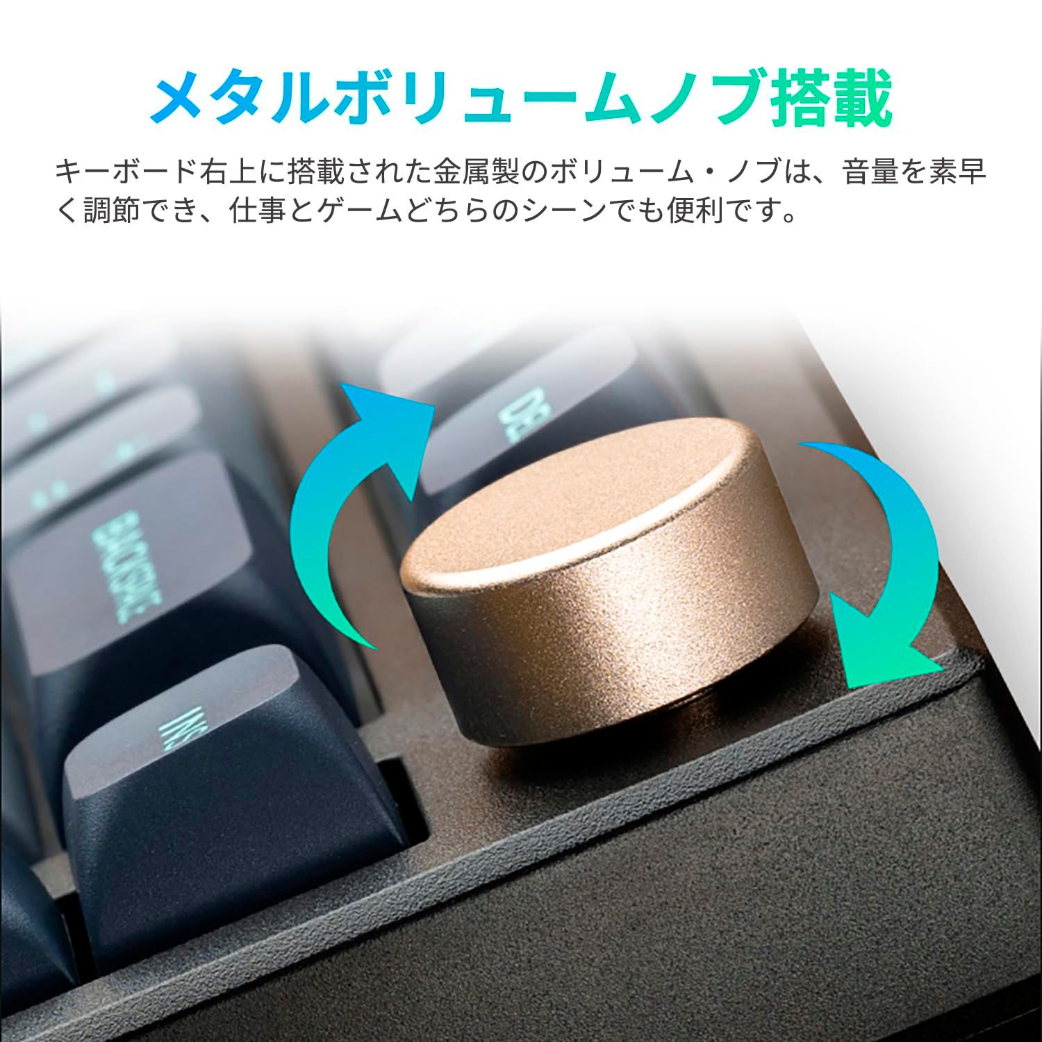 VGN ゲーミングキーボード N 75 Dynamic Silver Jelly Orange テンキーレス メカニカル ロータリーノブ搭載 USB C接続 英語配列 1年間 キーボード本体 キーボード PC周辺機器