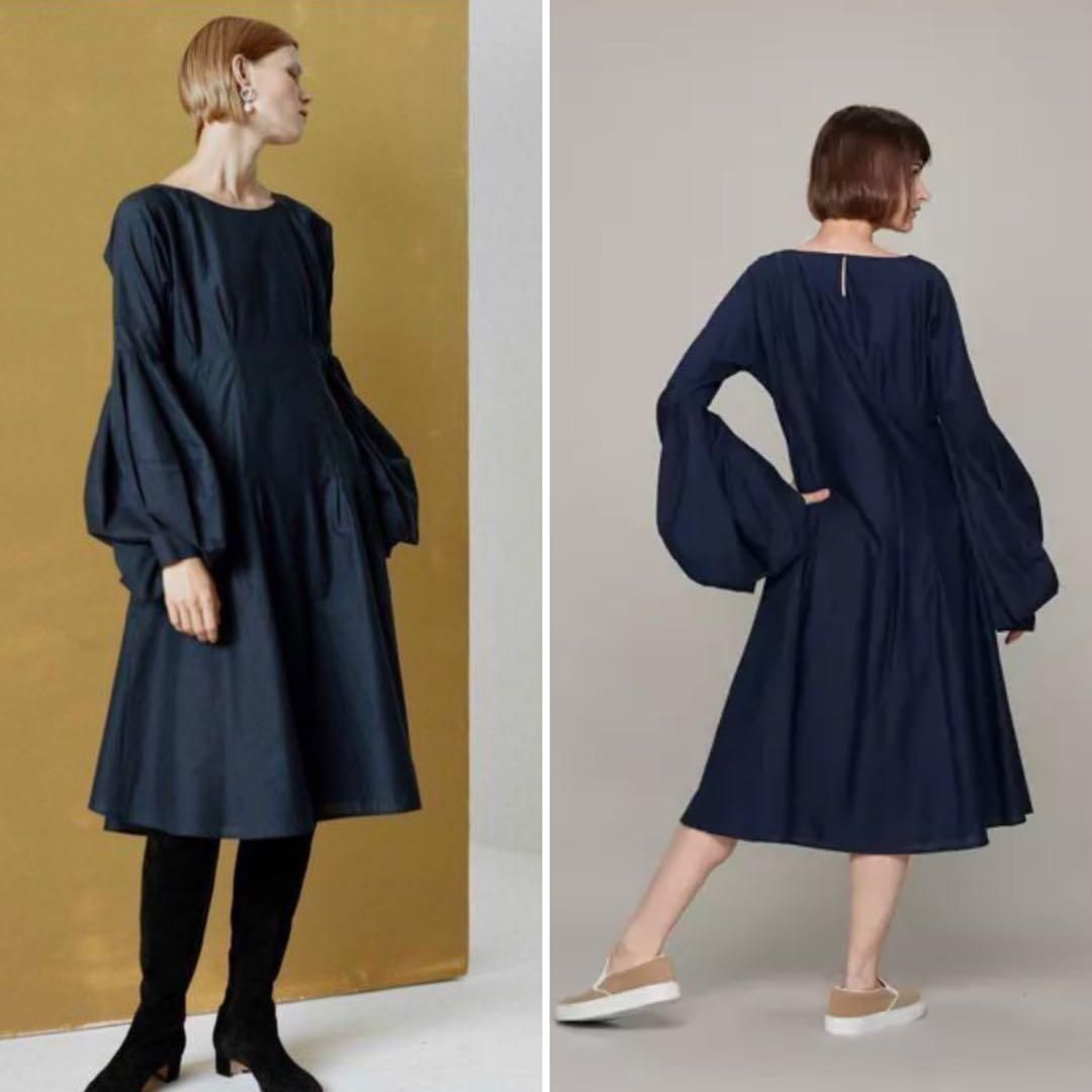 Merlette DRESS 定価7.1万 ネイビー S