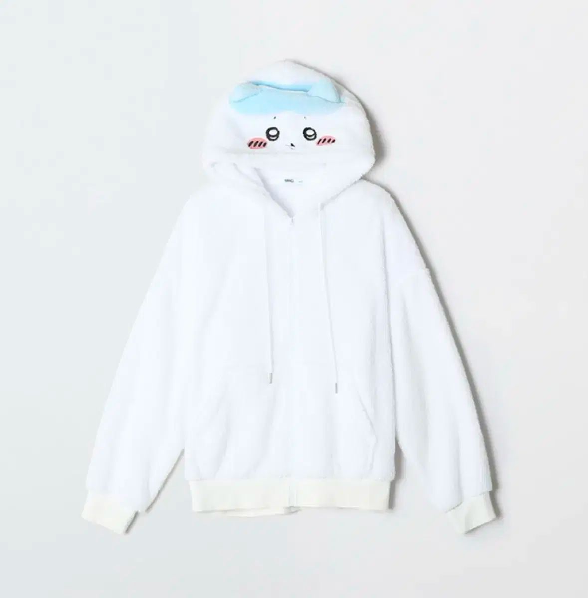SPAO ちいかわ ハチワレ 前髪 ジップアップパーカ XL サイズ GINKGOPHARMACY_COM