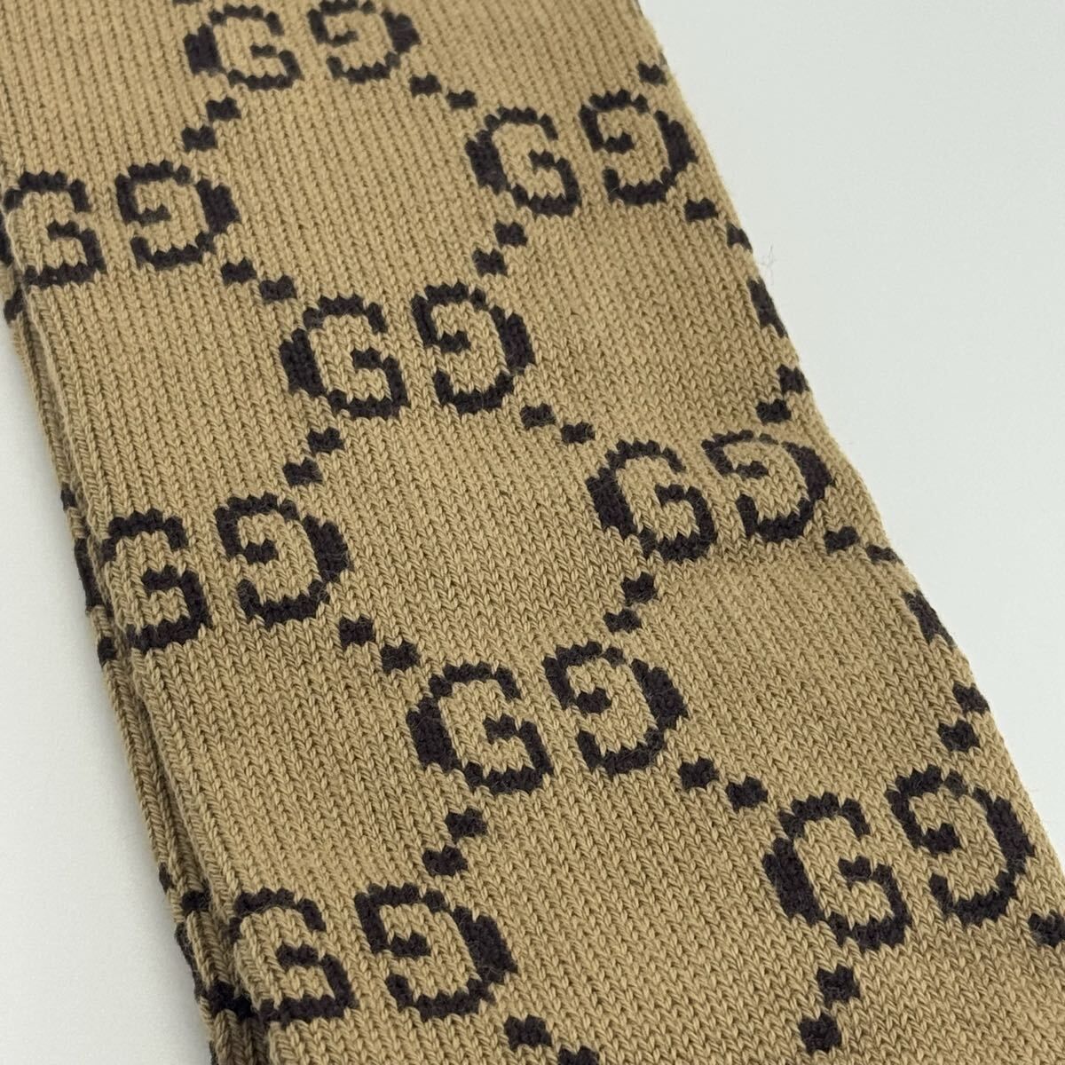グッチ GGパターン コットンブレンド Mサイズ ソックス 07101.61