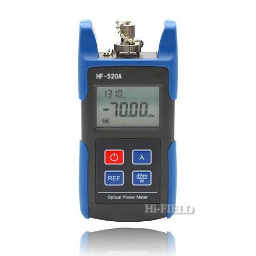 数量 Hi-FIELD 光パワーメーター HF-520A 自己校正機能付 全7点セット 日本語説明書 - 電池付 FC ST SC LCコネクタ