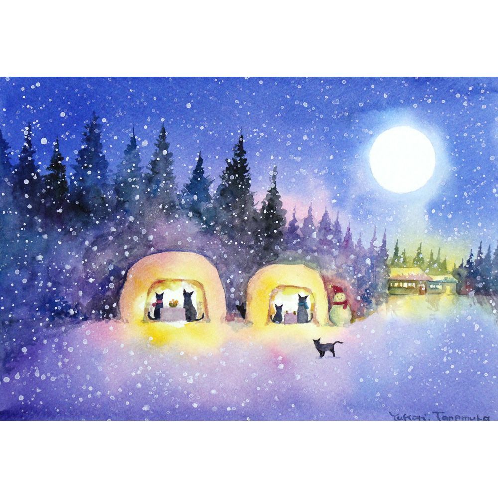 原画）かまくらの猫【A5サイズ／水彩画／#2813】 - メルカリ