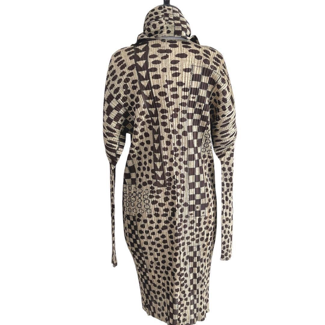 美品】PLEATS PLEASE 初期 99AW 総柄 ロングカーディガン - メルカリ