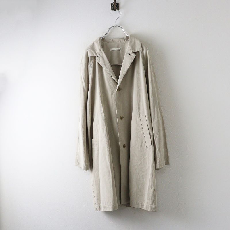 エヴァムエヴァ evam eva コットントレンチコート 1 ベージュ アウター ロング ジャケット 羽織り
