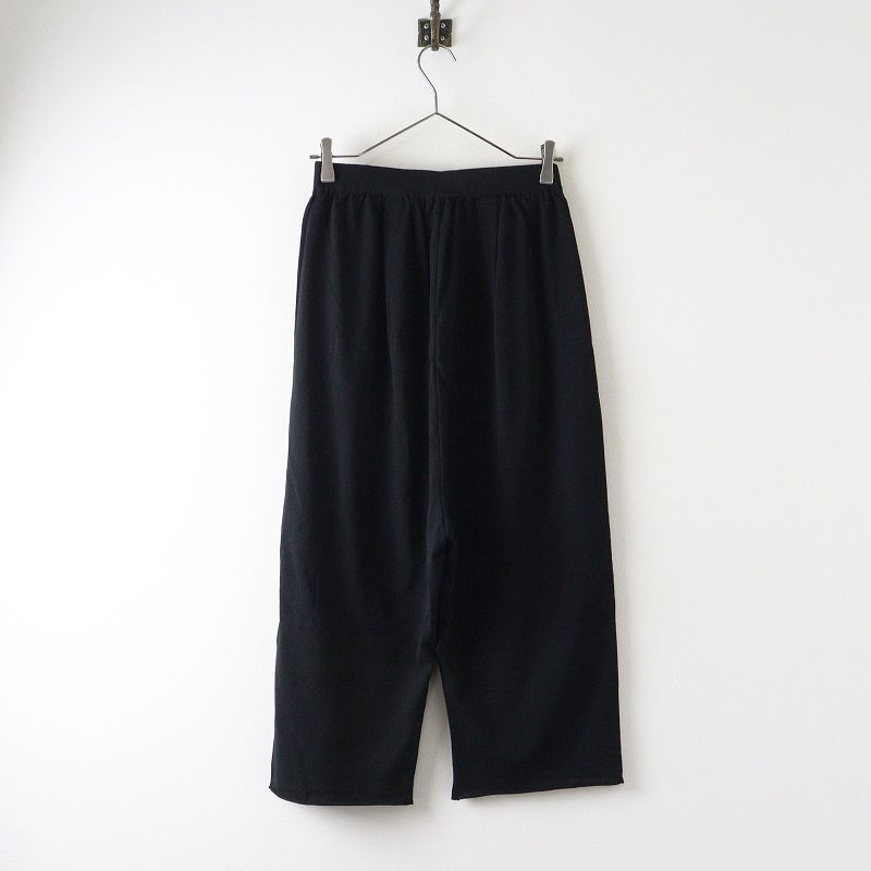 2025SS エヴァムエヴァ evam eva cotton pants コットンパンツ M ブラック ニット サルエル ゴム イージー 2400014680065