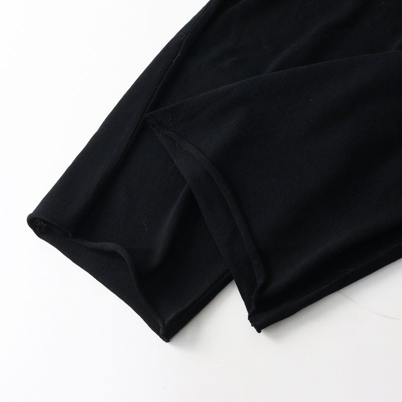  2025 SS エヴァムエヴァ evam eva cotton pants コットンパンツ M ブラック ニット サルエル ゴム イージー その他 パンツ