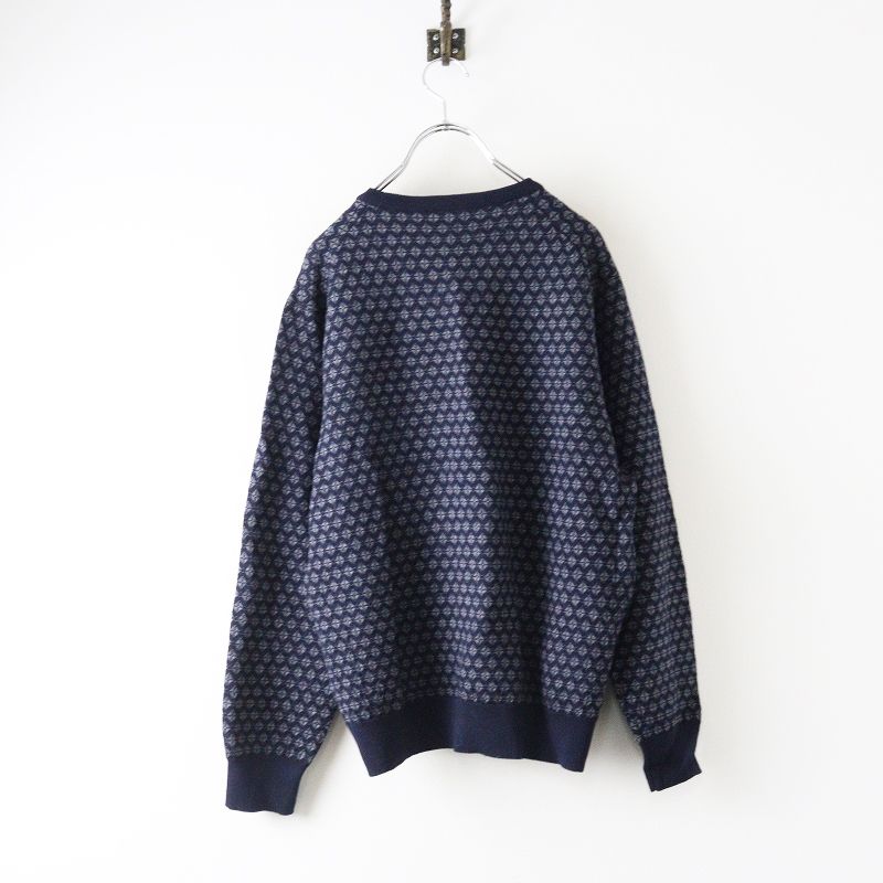 みかん　新品　DAKS ダックス　長袖　ニット　セーター　ロゴ　総柄 みかん 新品 DAKS ダックス 長袖 ニット セーター ロゴ 総柄 2025年