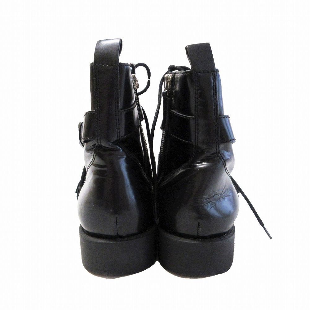 MARC JACOBS マークジェイコブス レザー ショートブーツ ベルト付き