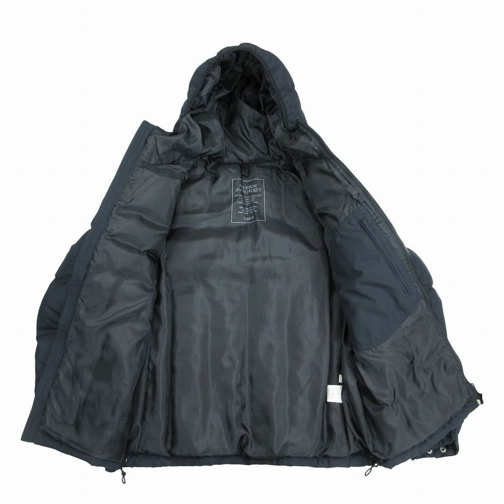 UNIQLO プレミアムダウン ジャケット L メンズ 黒 ブラック ユニクロ