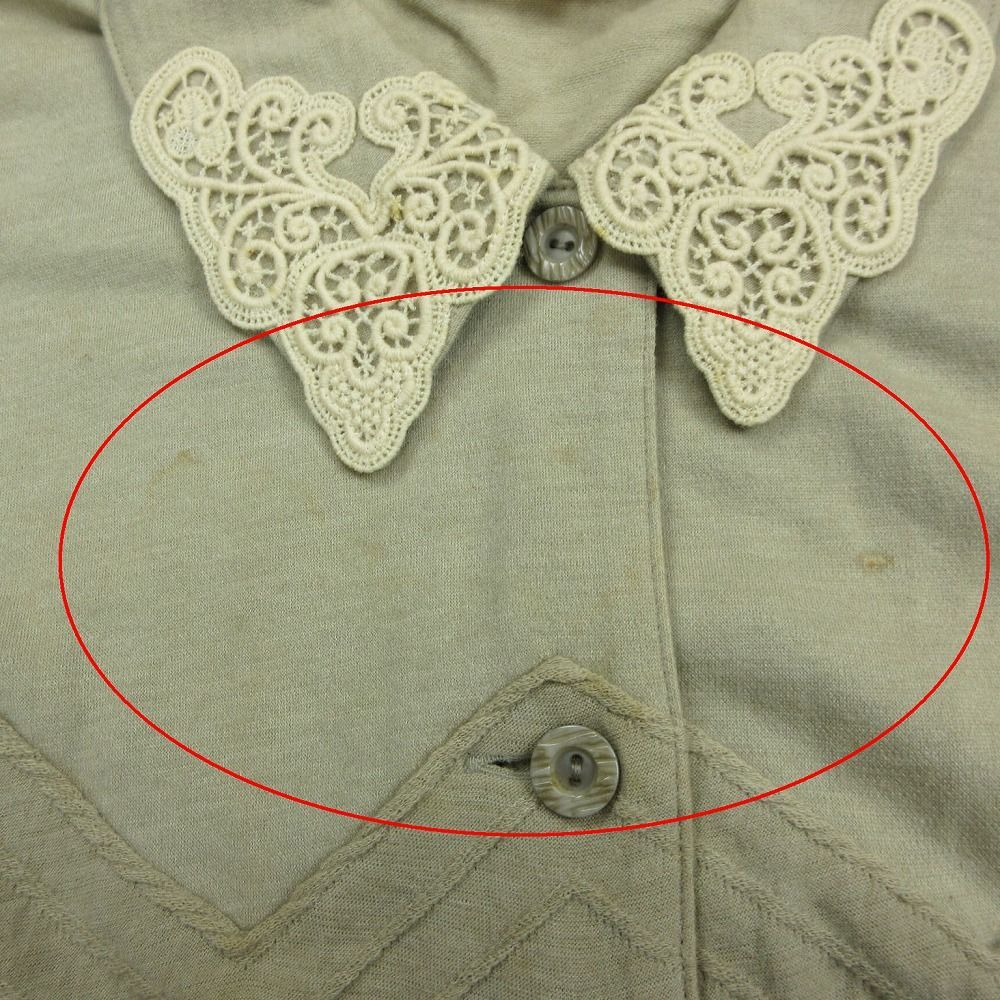 ROSSA インポートロッサ　レース刺繍チュニック　フレア　襟付き　美品 インポートロッサ アルバロッサ ALBA ROSSA レース刺繍 シャツ