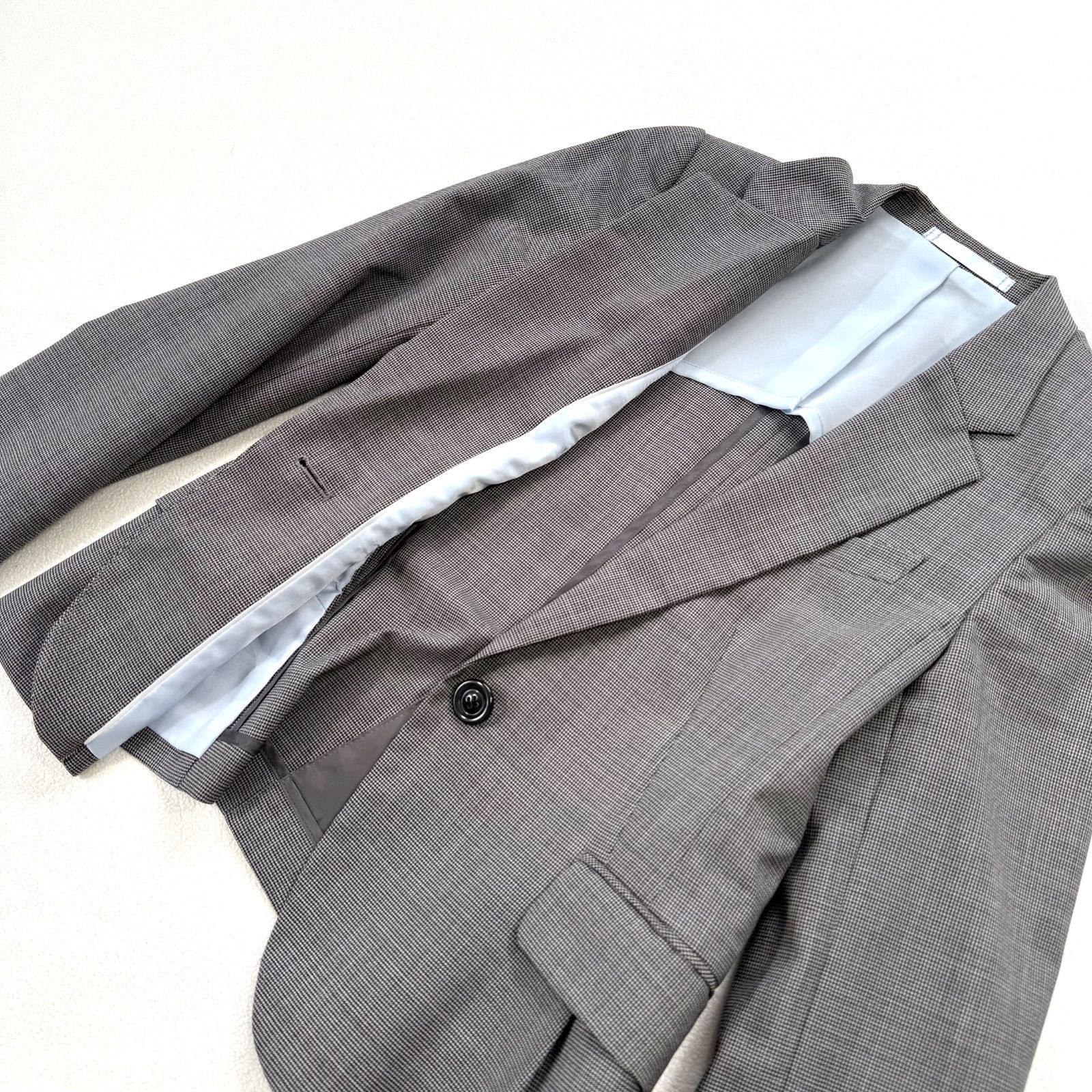 極美品・未使用級✨レミュー スーツ グレンチェック フレアスカート