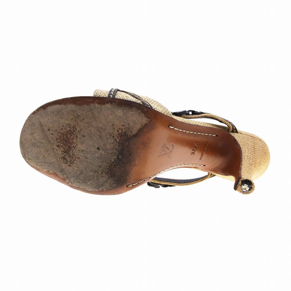 LOUIS VUITTON ルイヴィトン サンダル アンクルストラップ カラー