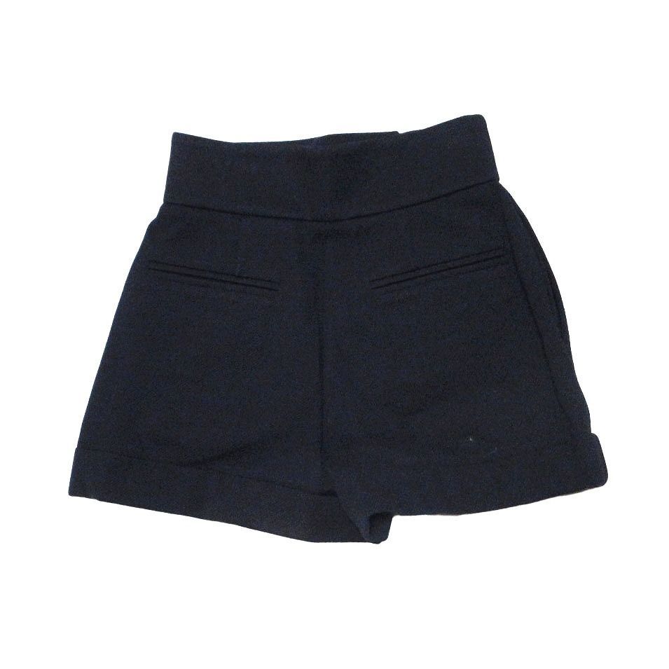 LOUIS VUITTON ルイヴィトン ハイウエスト ショートパンツ ショーツ ネイビー サイズS レディース RW091B WOPA498DD