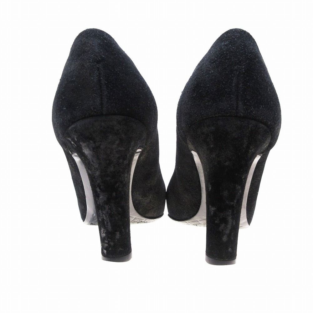 CHANEL シャネル パンプス ココマーク エナメル キャップトゥ ラメ
