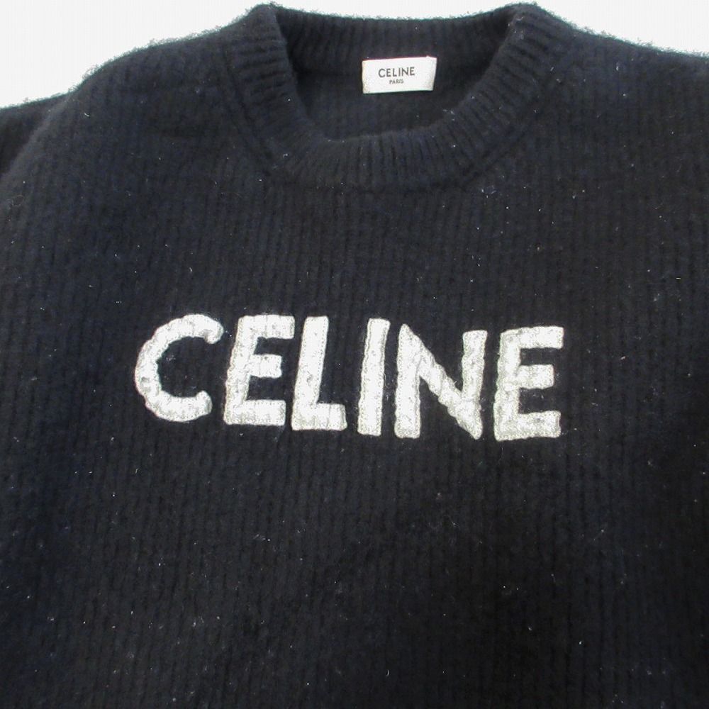 CELINE セリーヌ オーバーサイズ ロゴ クルーネックセーター 2A19R423P