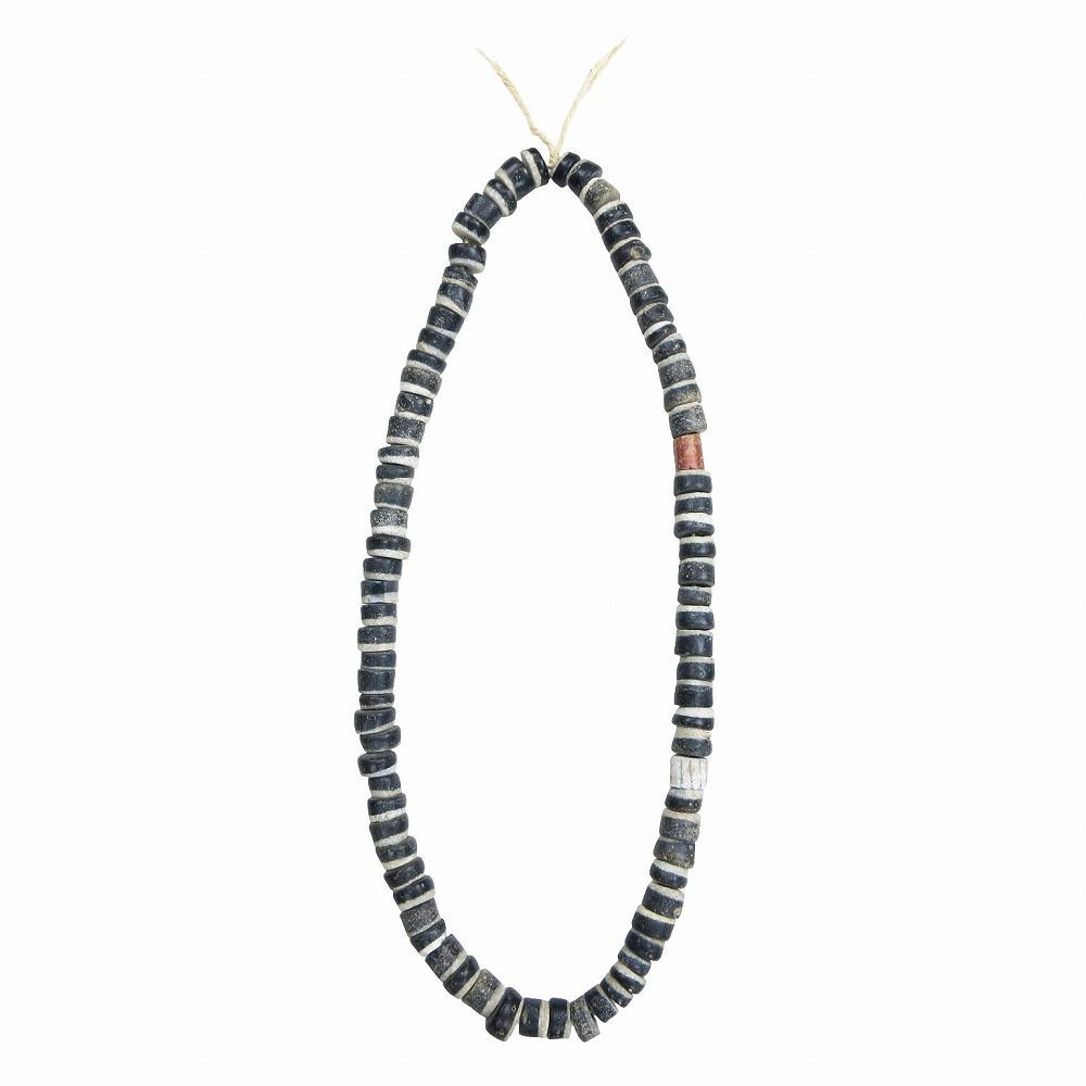 アンティーク　 トレードビーズネックレス ヴィンテージ アンティーク トレード ビーズ ネックレス 80cm グレー