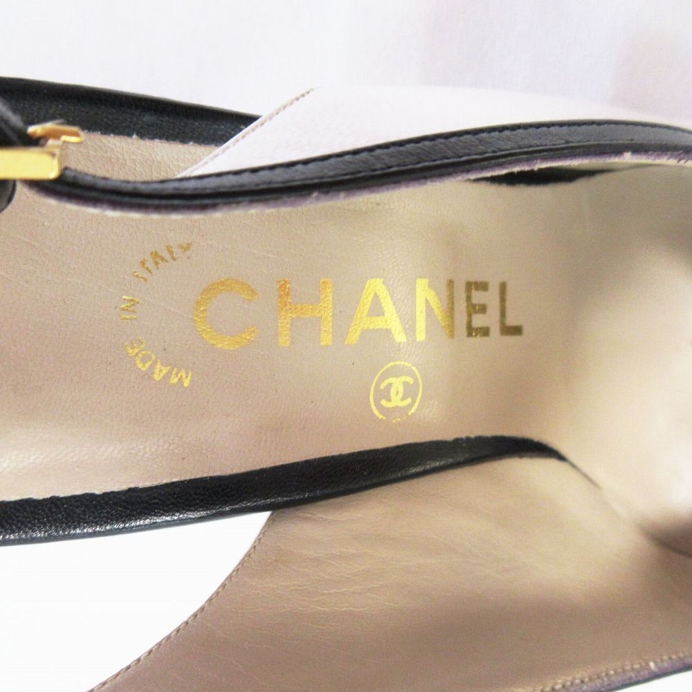 CHANEL シャネル バックストラップ バイカラー パンプス シューズ