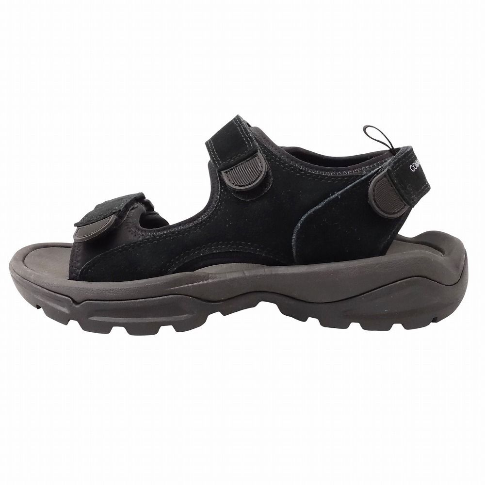 COMME des GARCONS HOMME コムデギャルソン オム サンダル レザー ベルクロ スポーツサンダル サイズ26cm ブラック メンズ