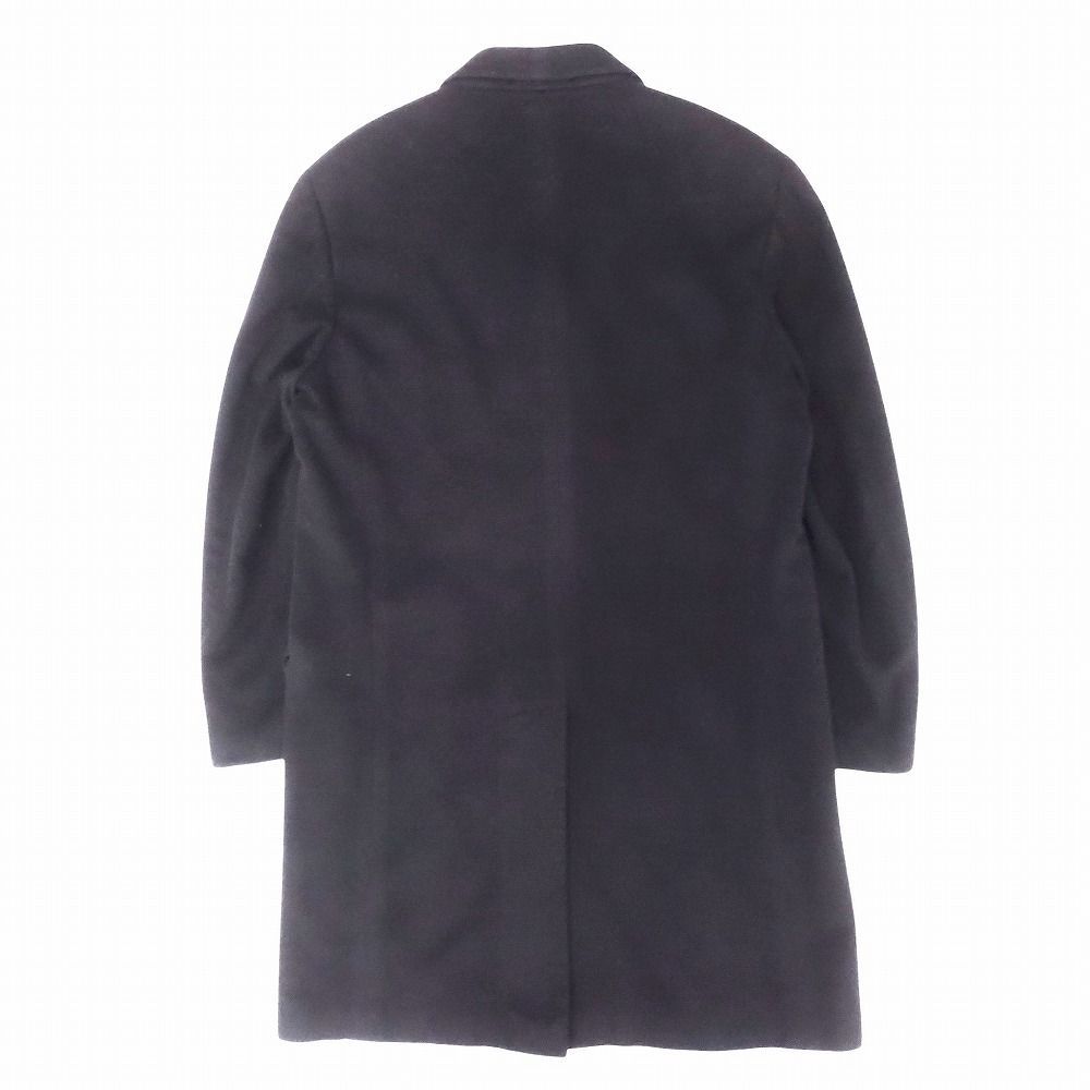 【極上美品】HERMES エルメス カシミヤ100%チェスターコート ブラック HERMES】【イタリア製】【アウター】エルメス『カシミヤ チェスター