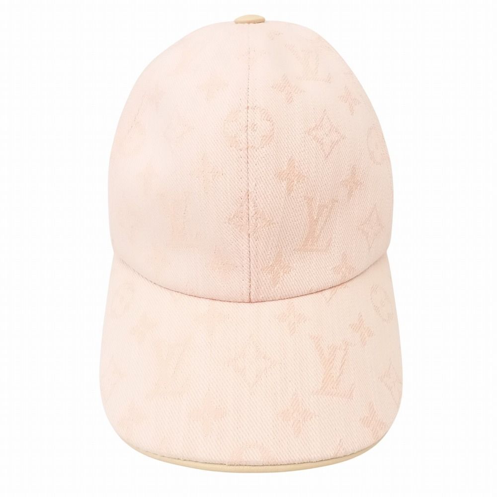 LOUIS VUITTON ルイ ヴィトン ビー マイ キャップ モノグラム ジャガードデニム M77543 ピンク デニム レディース TNT