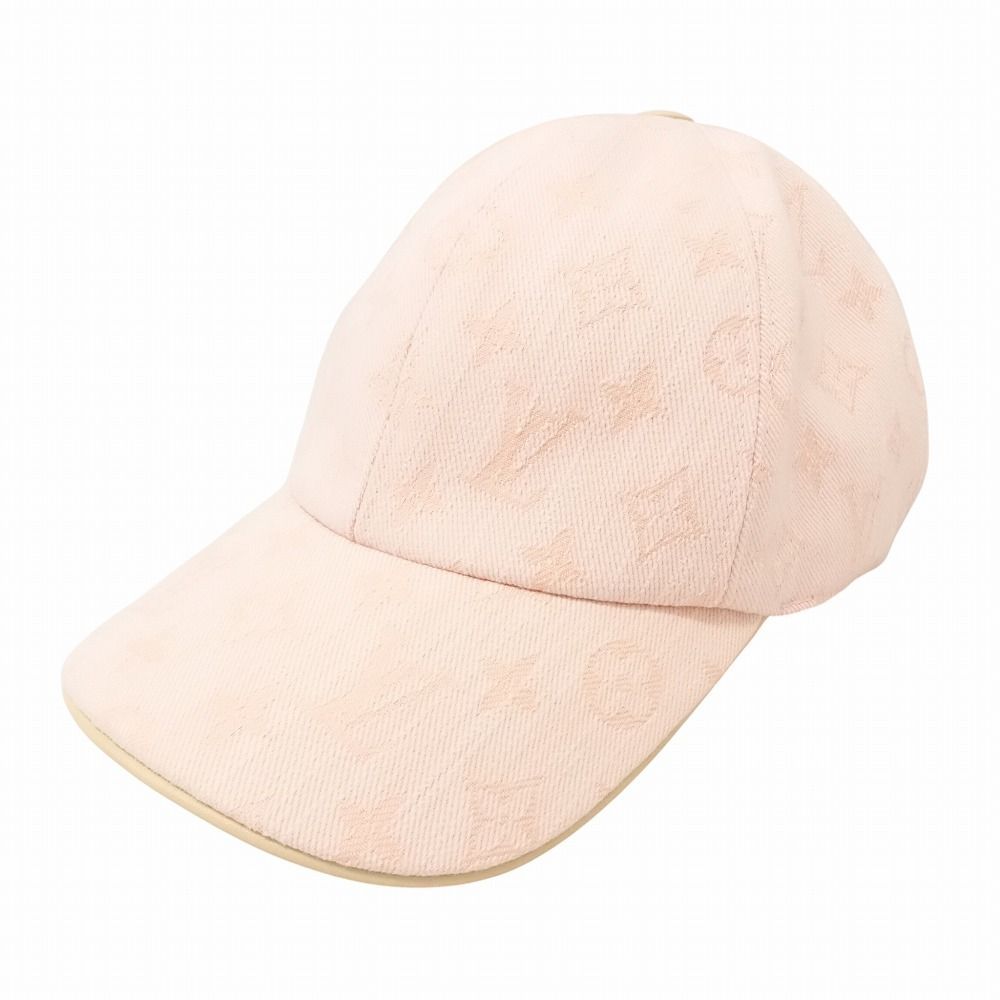 LOUIS VUITTON ルイ ヴィトン ビー マイ キャップ モノグラム ジャガードデニム M77543 ピンク デニム レディース TNT