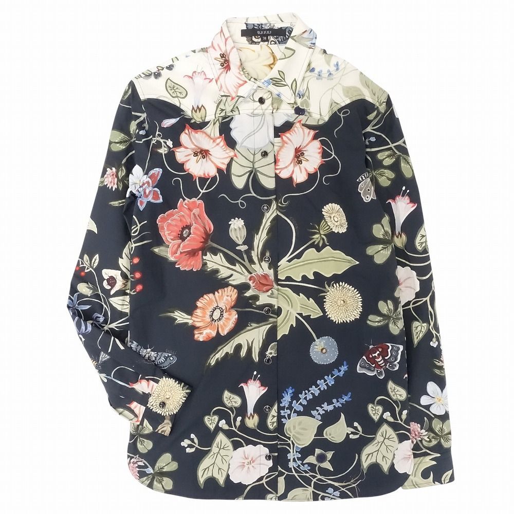 gucci フラワーブラウス38 【公式通販】