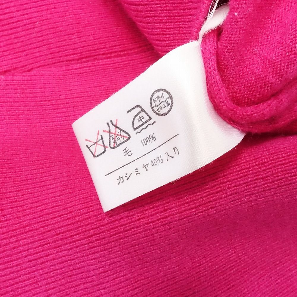 LEONARD レオナール カシミヤ混 タートルネック ニット セーター 長袖