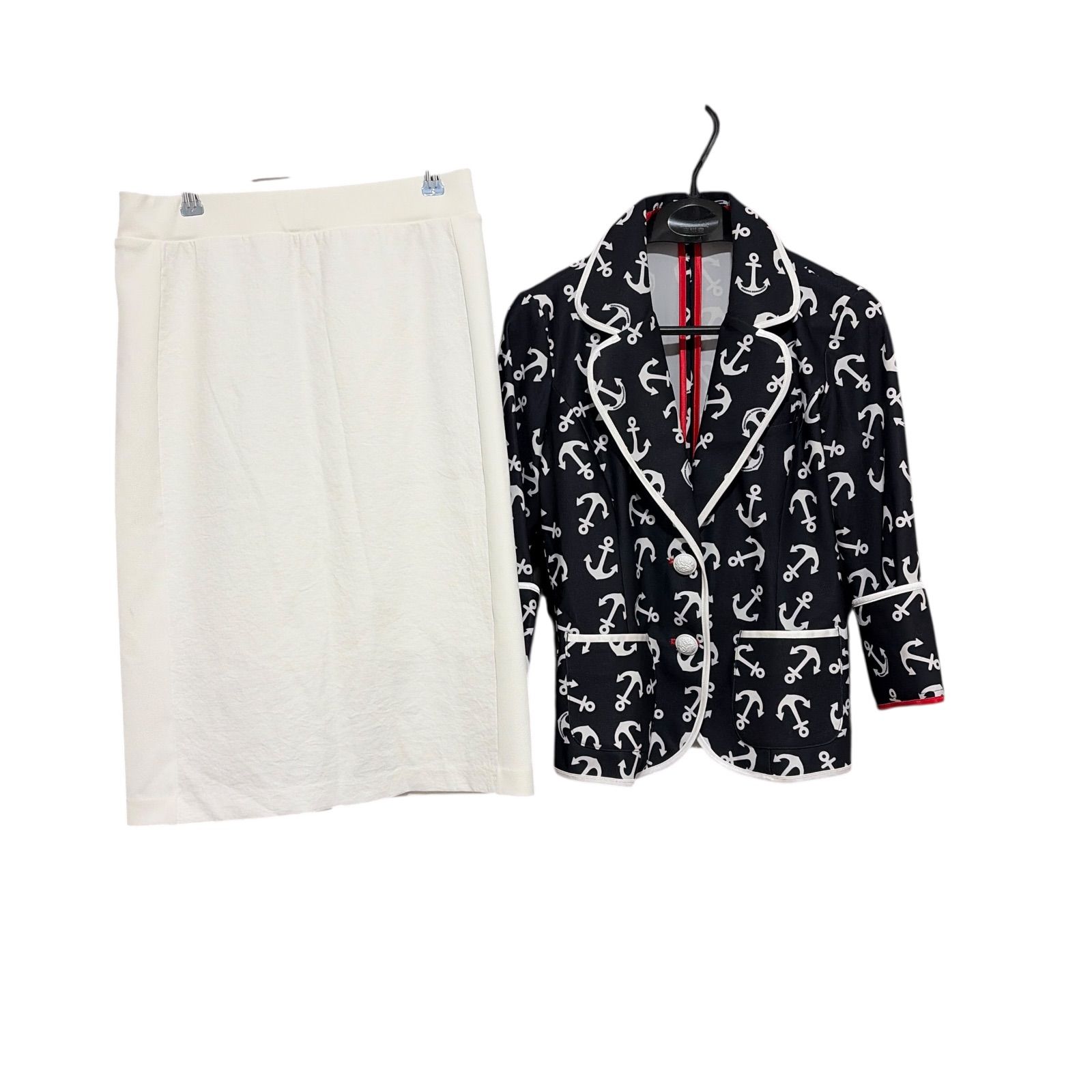 レジーナロマンティコ38 花柄テーラードジャケット&スカートセット Z1603 Regina Romantico レジィーナロマンティコ テーラードジャケット