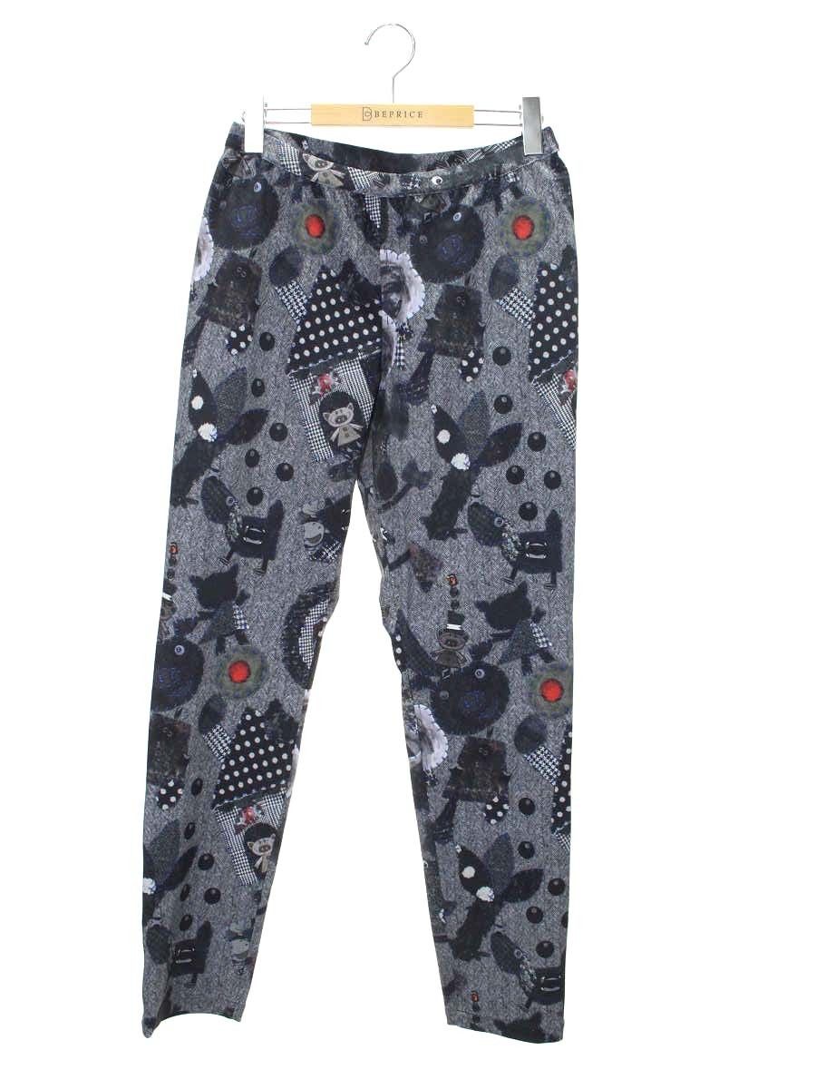 アルベロベロ 318899 パンツ L グレー アニマルモチーフ リバーシブル ストレッチ IT9YLM5YQ402