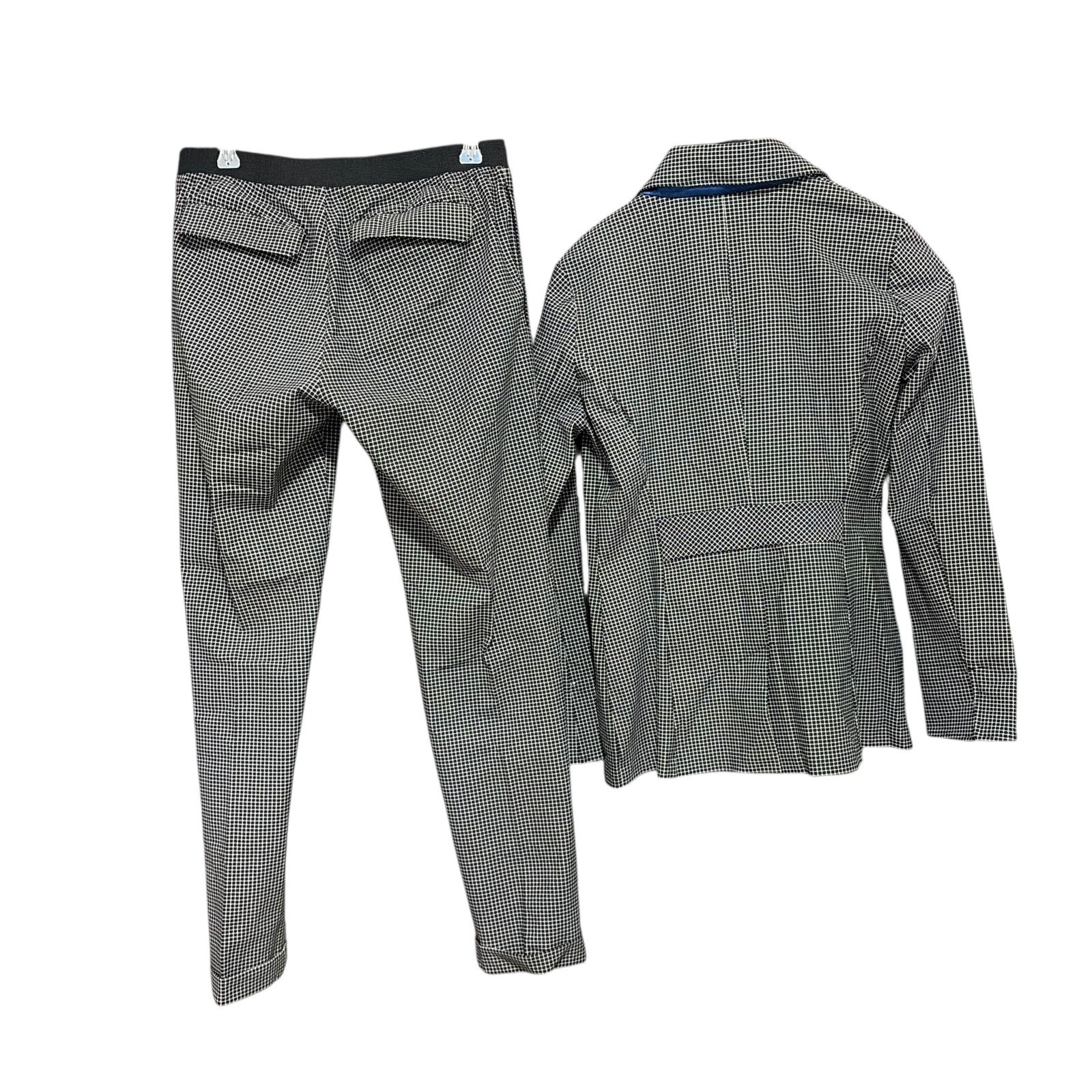Z1603 Regina Romantico レジィーナロマンティコ テーラードジャケット パンツスーツ ツイード レディース38 チェック柄