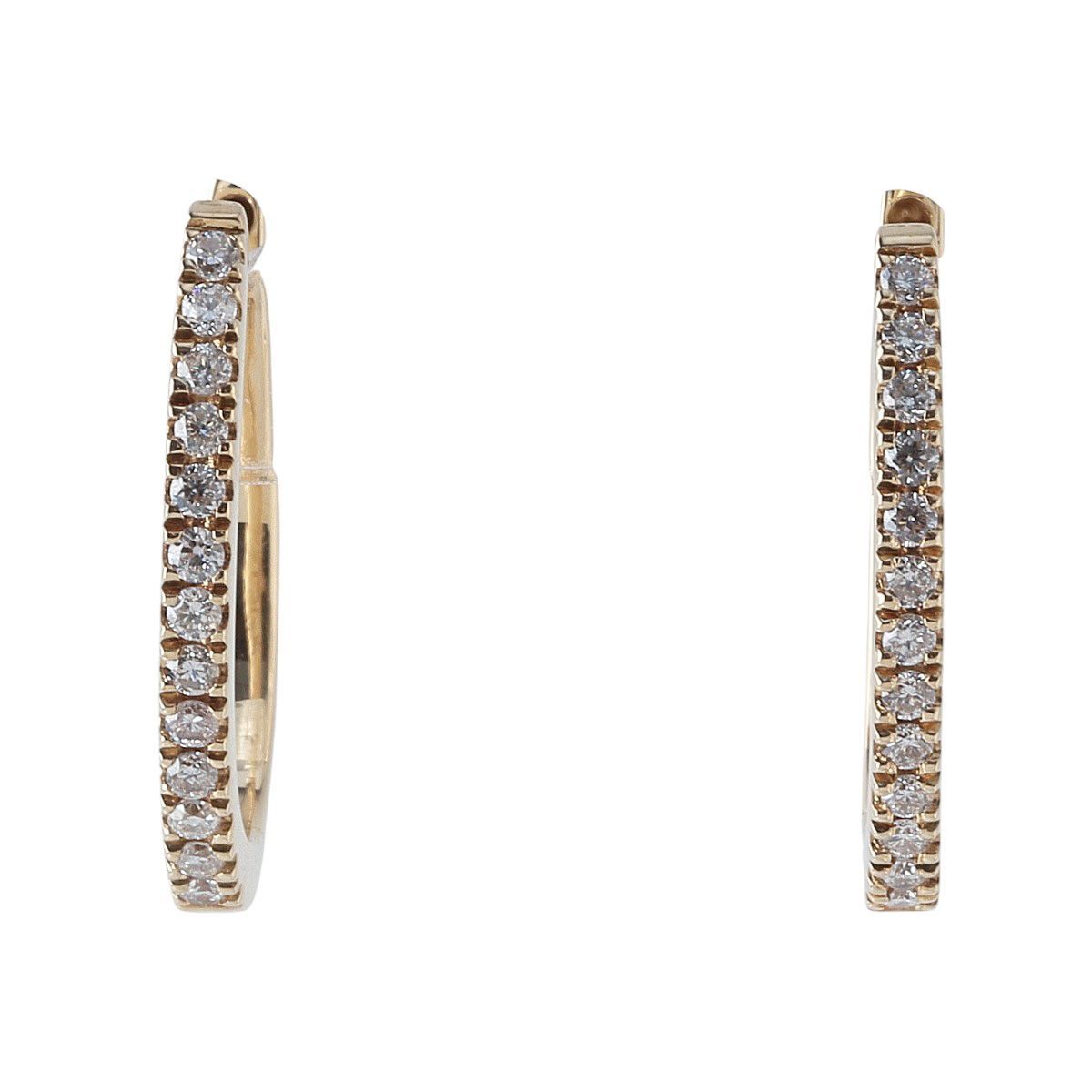 ヴァンドーム青山 ダイヤ ピアス フープ ベーシック K 18 YG 仕上げ済 VENDOME AOYAMA VA 24047