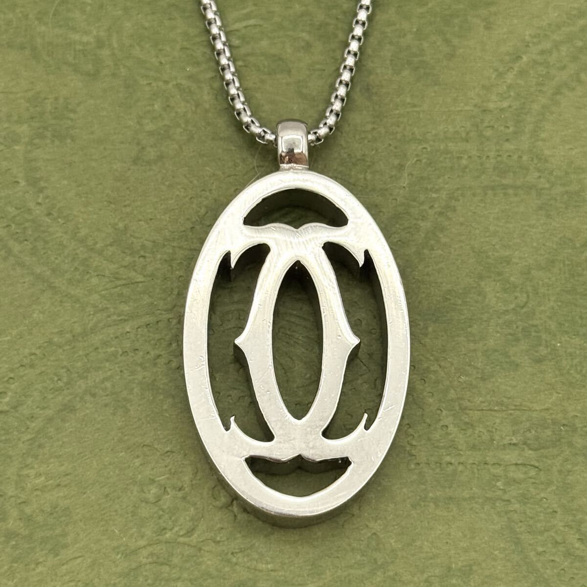 カルティエ 2c ロゴ ネックレス シルバー 110750