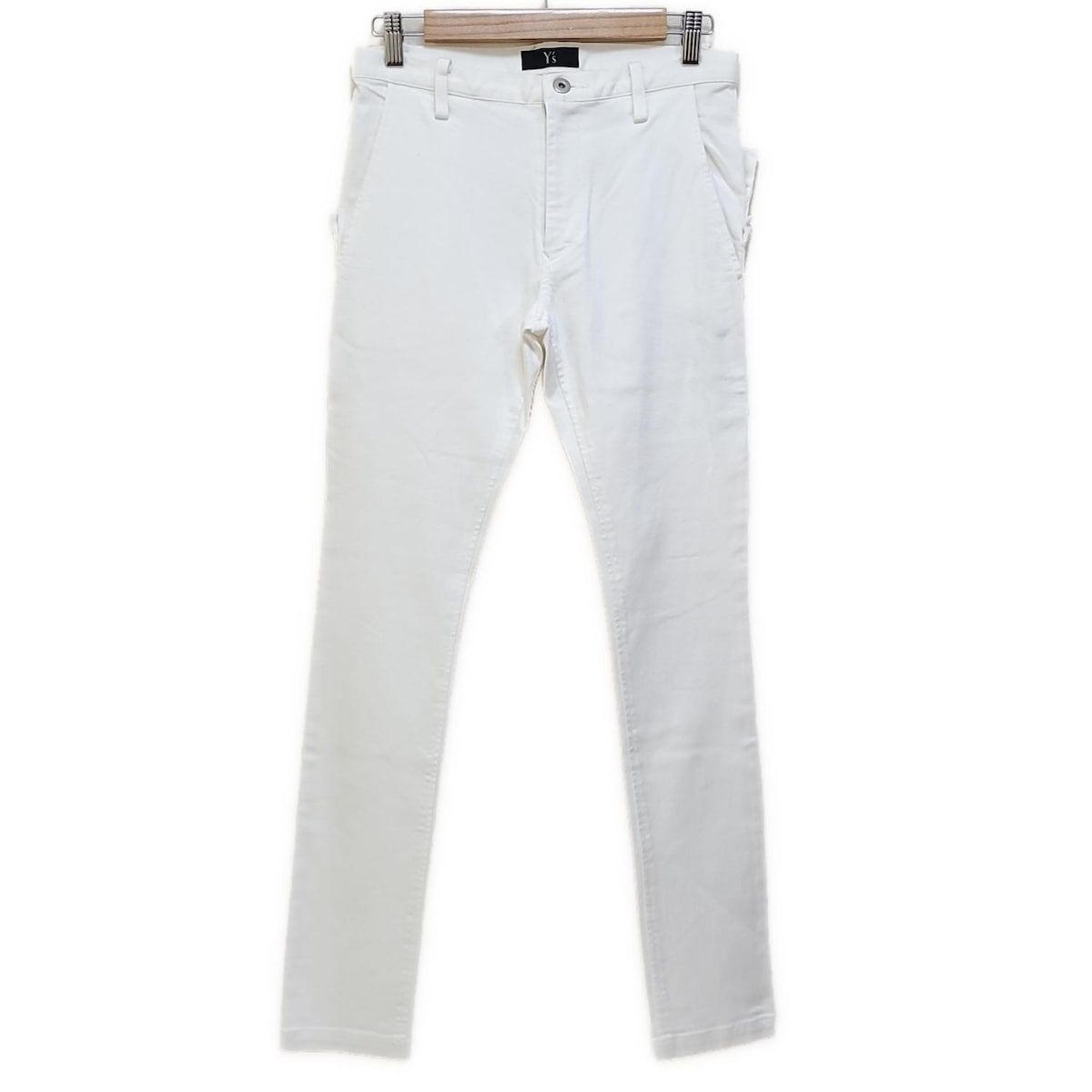 Y s ワイズ パンツ サイズ1 レディース 白 フルレングス