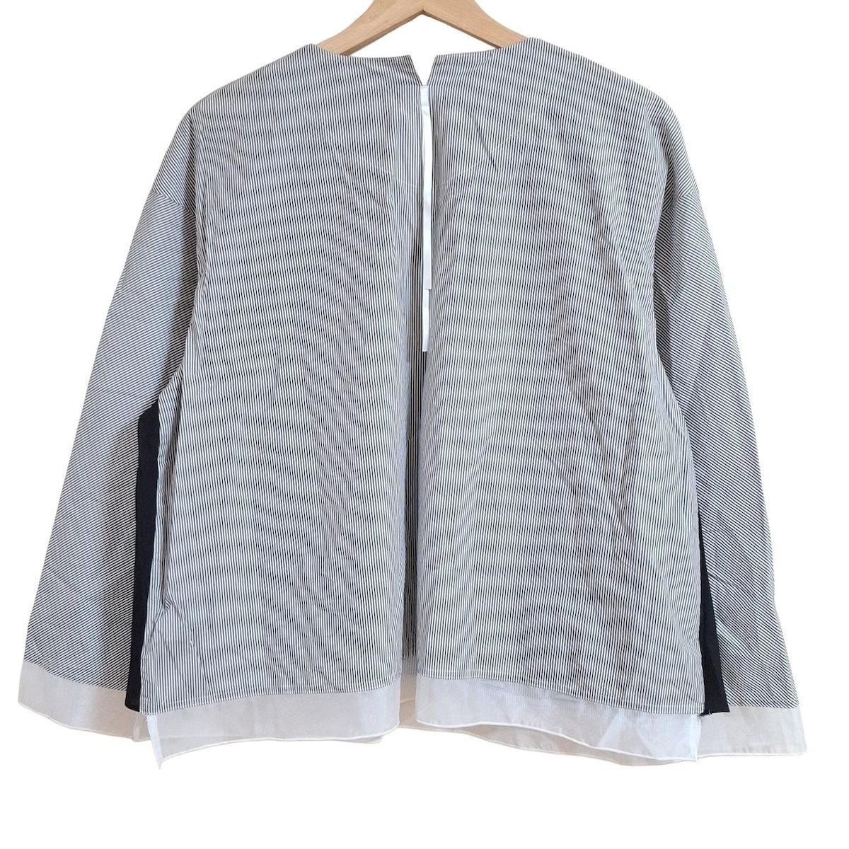 ALBEROBELLO OLLEBOREBLA アルベロベロ オレボレブラ 長袖カットソー レディース - グレー×白×マルチ スリットネック ストライプ