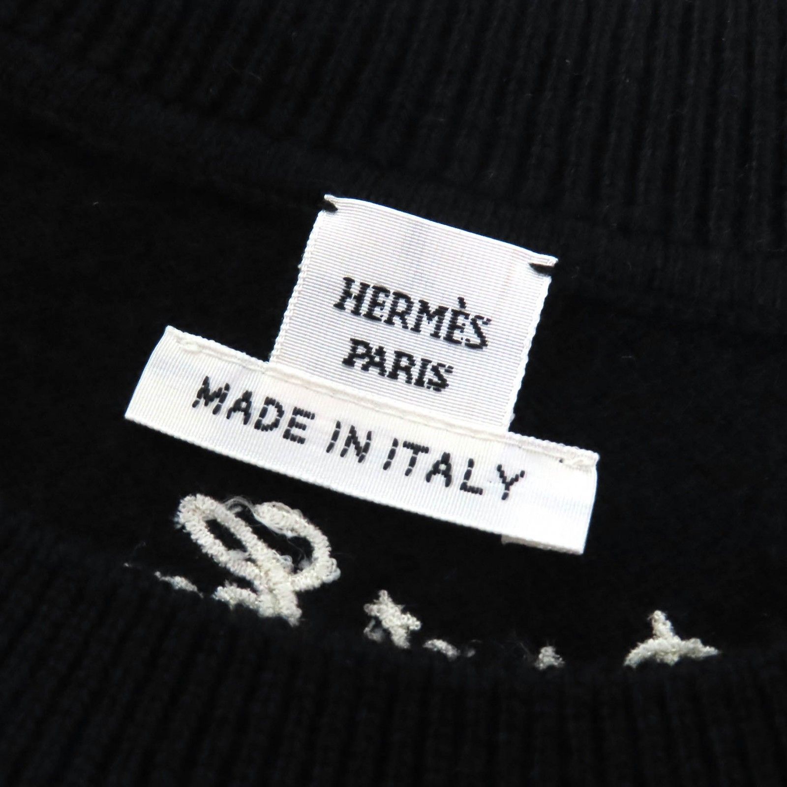 極美品　HERMÈSエルメス　ホースモチーフ　ニット　カシミヤ　 ワンピース 極美品△HERMES エルメス 21SS Poste et Cavalerie サーベル飾り袋