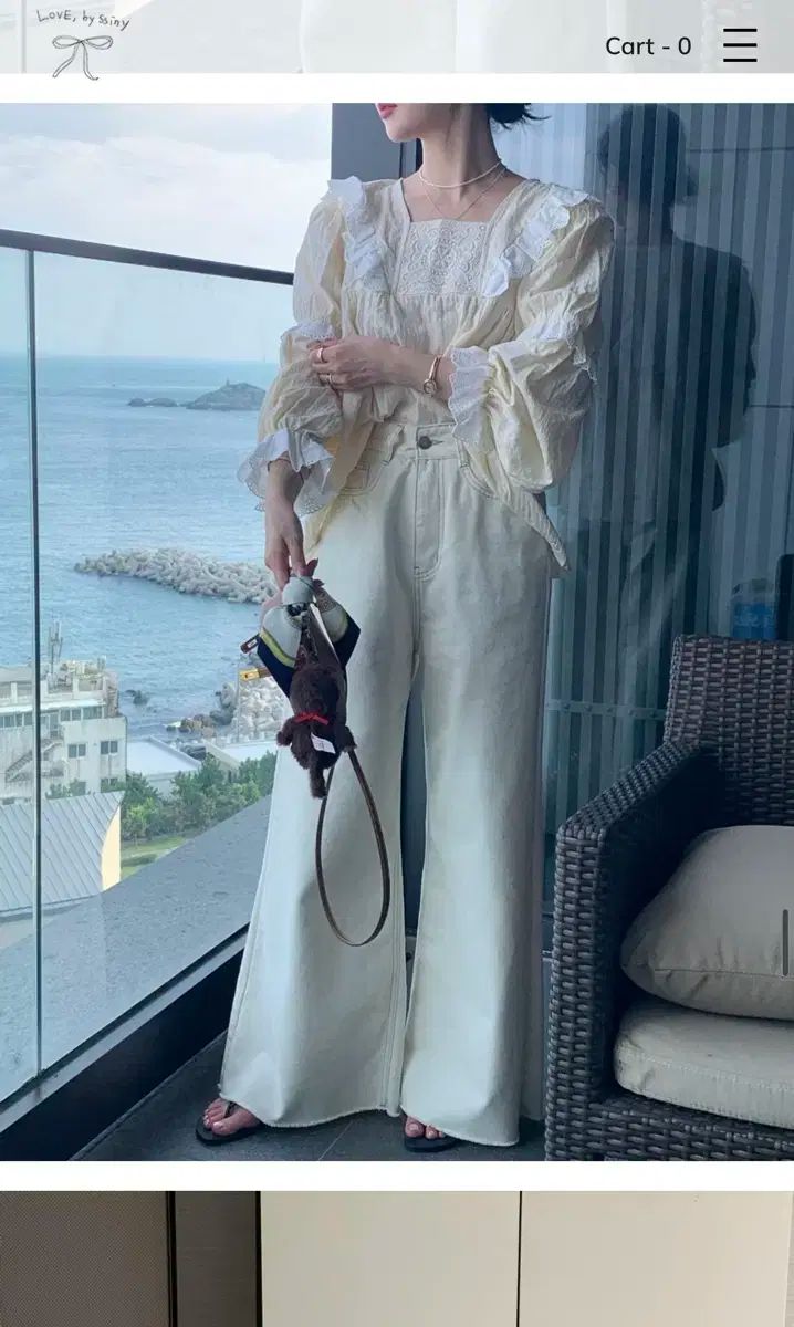 バイシーニ製作 クリームデニム S