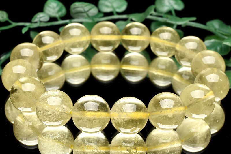 1点物 宇宙の贈り物 リビアングラス 13.5mm ブレスレット パワーストーン 天然石 _U7878