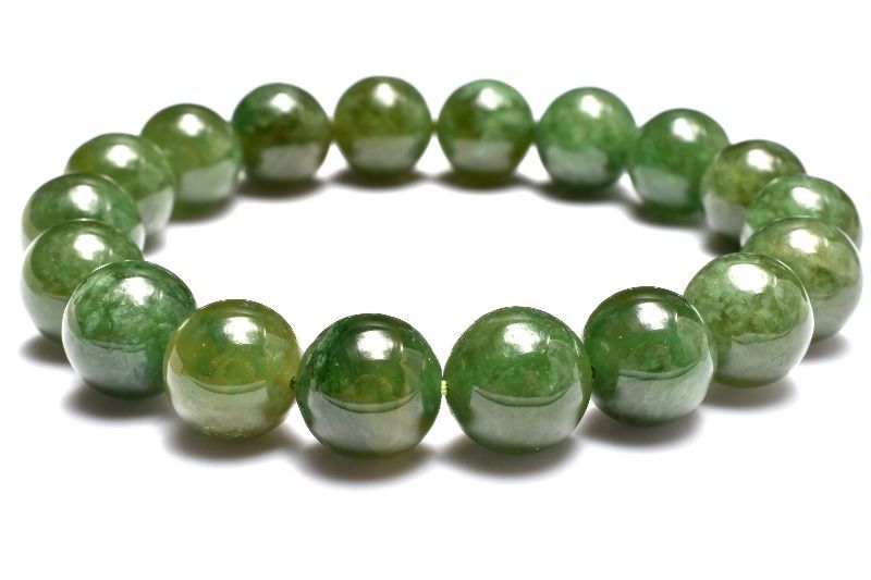 １点物 高発色 アイドクレース ベスビアナイト 11 mm ブレスレット パワーストーン 天然石 _MC 532