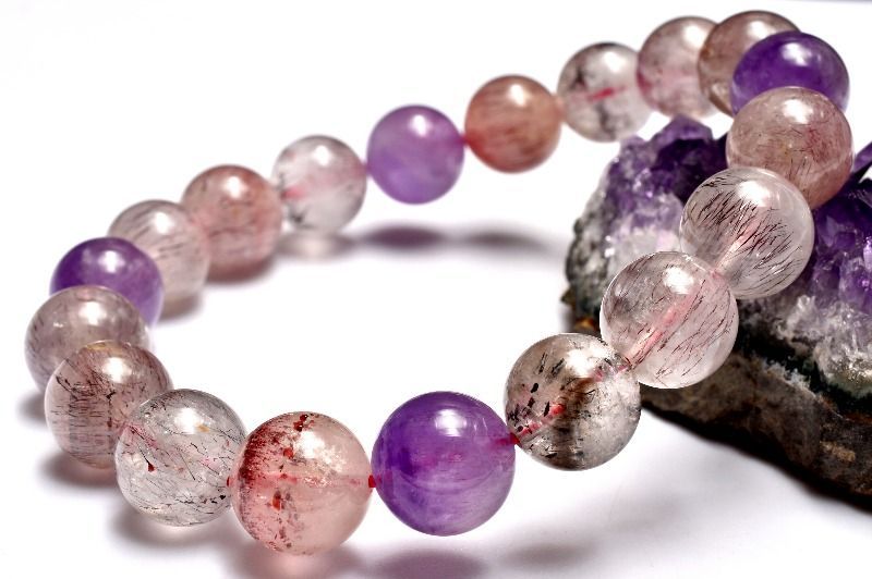 １点物 マルチ スーパーセブン 10 5 mm ブレスレット パワーストーン 天然石 _MC 605