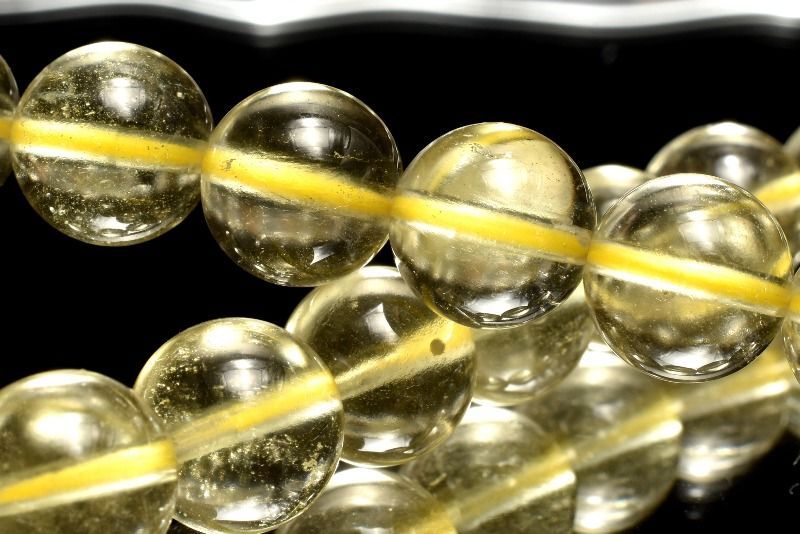 1点物 AAA透明 リビアの宝石 リビアングラス 8.5mm ブレスレット パワーストーン 天然石 _MC687