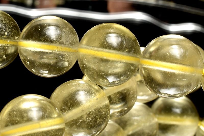 １点物 AAA透明 リビアの宝石 リビアングラス 13mm ブレスレット パワーストーン 天然石 _MC690