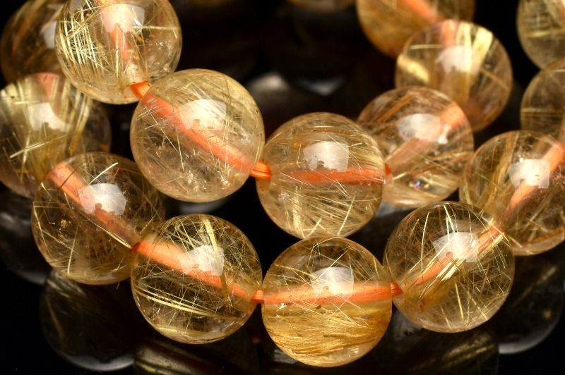 ゴールドルチルクォーツ 7.5mm