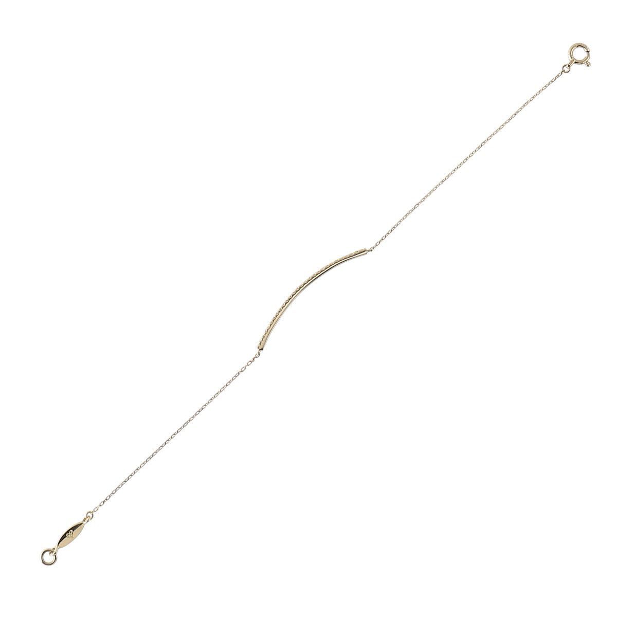 アーカー ティナ ブリッジ ブレスレット 現行モデル ダイヤ0.15ct