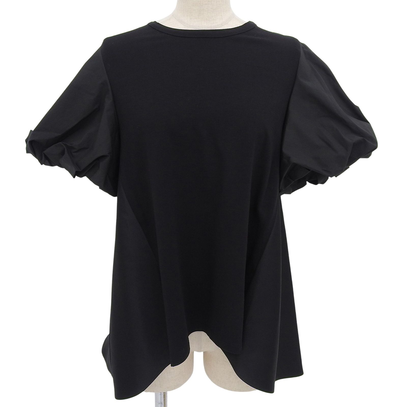 YOKO CHAN ヨーコチャン 製 YCT-222-049 コットン バルーンスリーブ 半袖 カットソー ブラック 38 レディース